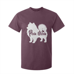 Proud Pom Mom T Shirt For Kid Pomeranian Dog Lover Gift TS12 Maroon Print Your Wear