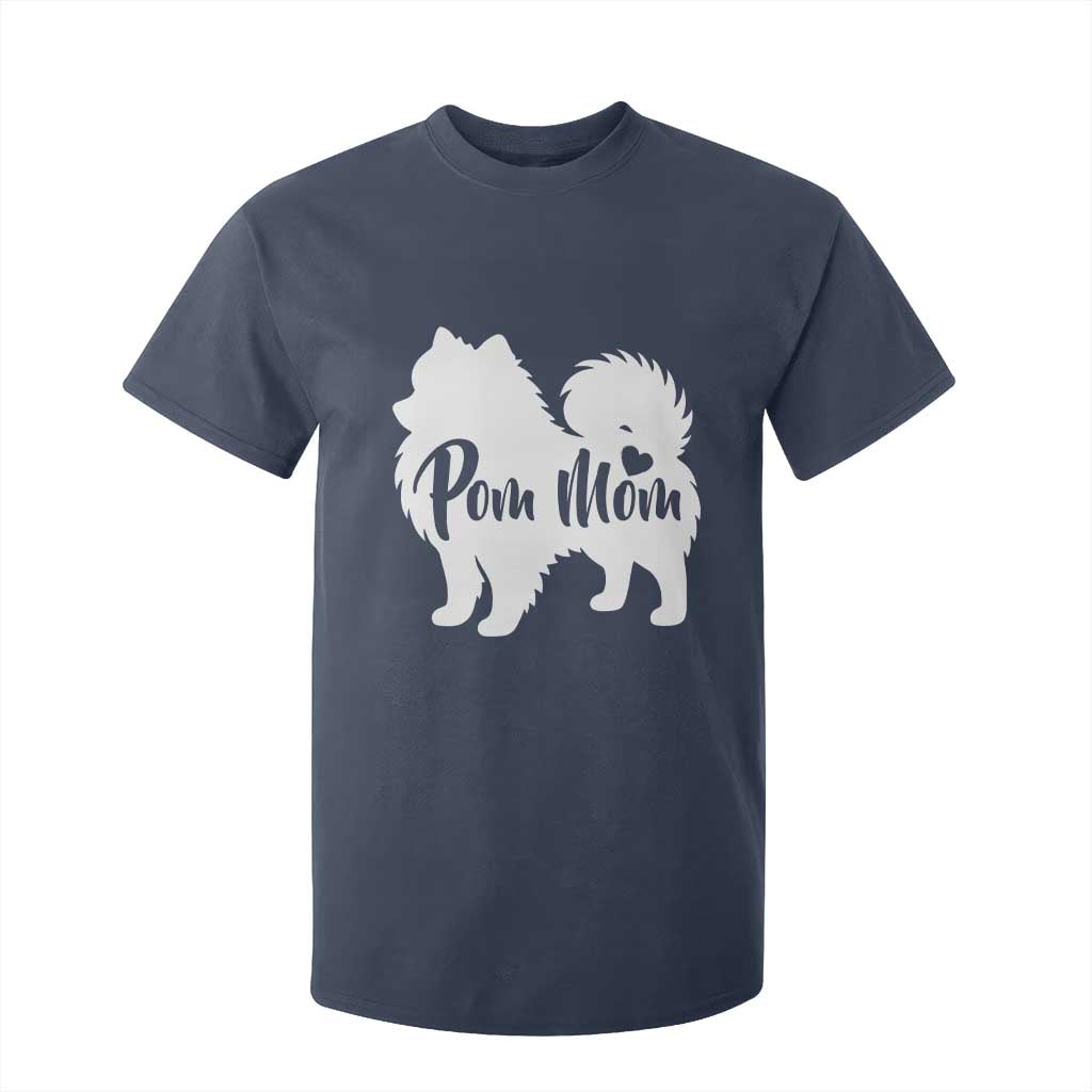 Proud Pom Mom T Shirt For Kid Pomeranian Dog Lover Gift TS12 Navy Print Your Wear