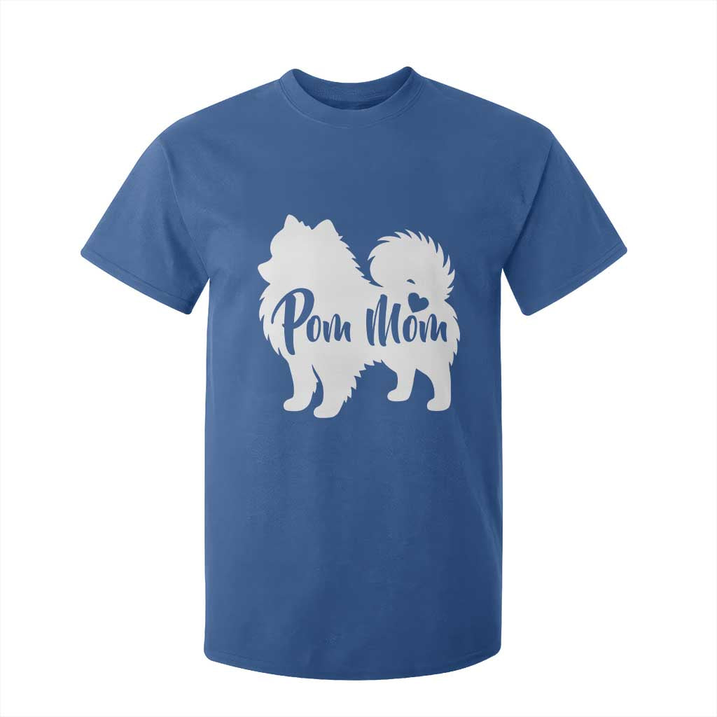 Proud Pom Mom T Shirt For Kid Pomeranian Dog Lover Gift TS12 Royal Blue Print Your Wear