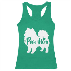 Proud Pom Mom Racerback Tank Top Pomeranian Dog Lover Gift TS12 Irish Green Print Your Wear