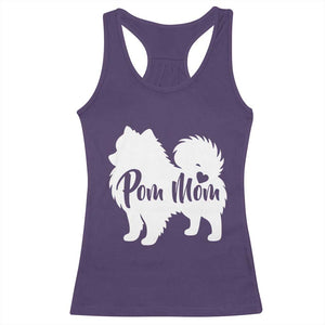 Proud Pom Mom Racerback Tank Top Pomeranian Dog Lover Gift TS12 Purple Print Your Wear