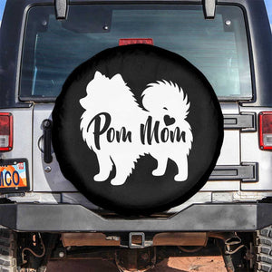 Proud Pom Mom Spare Tire Cover Pomeranian Dog Lover Gift TS12 No hole Black Print Your Wear