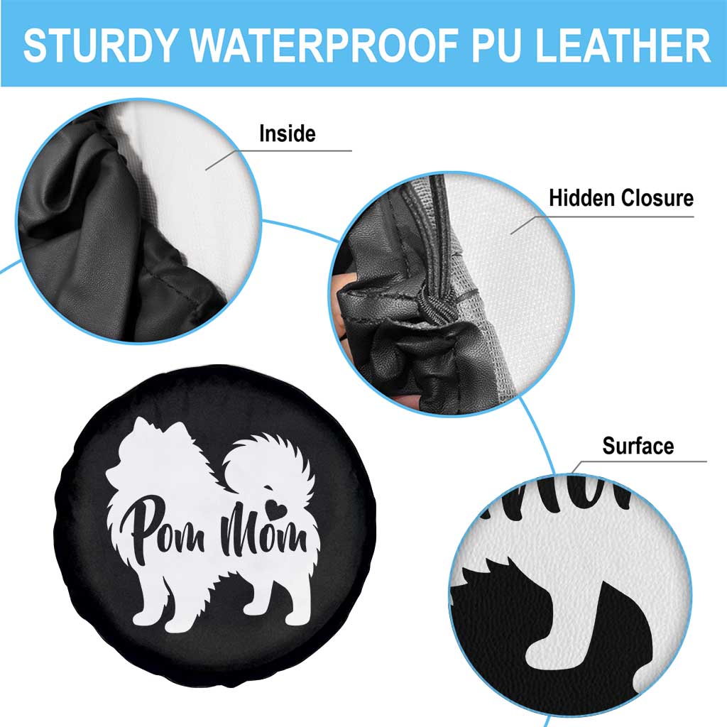 Proud Pom Mom Spare Tire Cover Pomeranian Dog Lover Gift TS12 Print Your Wear