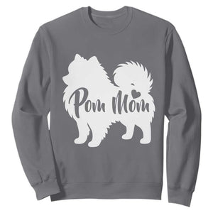 Proud Pom Mom Sweatshirt Pomeranian Dog Lover Gift TS12 Charcoal Print Your Wear