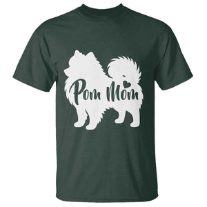 Proud Pom Mom T Shirt Pomeranian Dog Lover Gift TS12 Dark Forest Green Print Your Wear