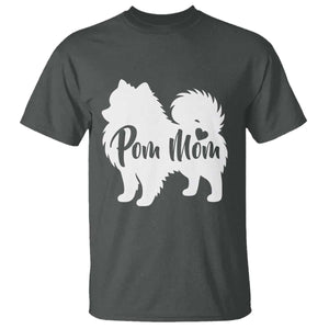 Proud Pom Mom T Shirt Pomeranian Dog Lover Gift TS12 Dark Heather Print Your Wear