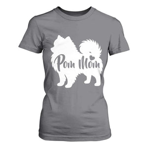 Proud Pom Mom T Shirt For Women Pomeranian Dog Lover Gift TS12 Charcoal Print Your Wear