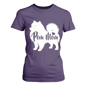 Proud Pom Mom T Shirt For Women Pomeranian Dog Lover Gift TS12 Purple Print Your Wear