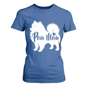 Proud Pom Mom T Shirt For Women Pomeranian Dog Lover Gift TS12 Royal Blue Print Your Wear