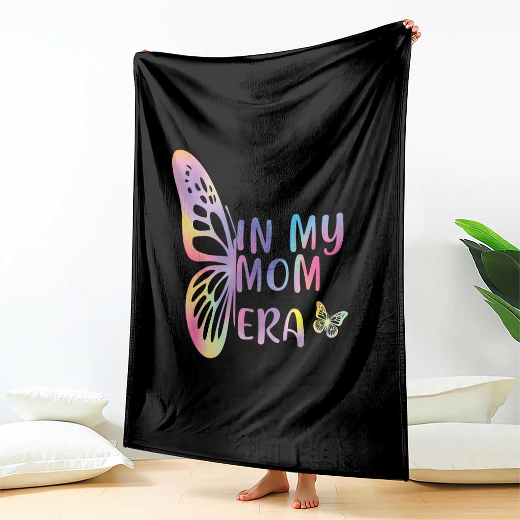 In My Mom Era Throw Blanket Colorful Butterfly Mothers Day Gift TS12 Print Your Wear