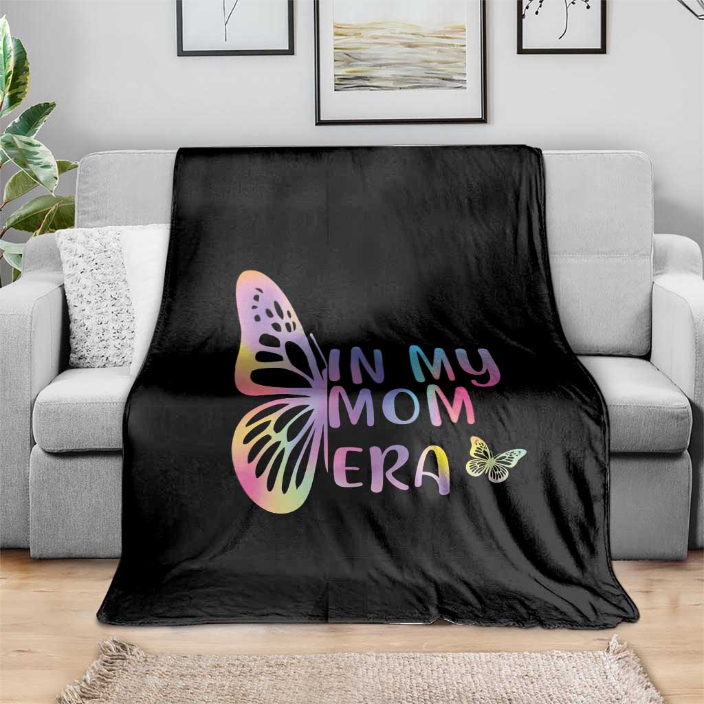 In My Mom Era Throw Blanket Colorful Butterfly Mothers Day Gift TS12 Print Your Wear