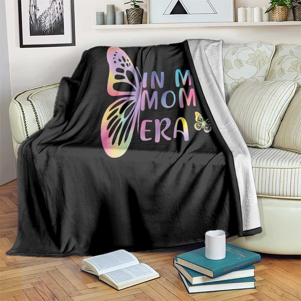 In My Mom Era Throw Blanket Colorful Butterfly Mothers Day Gift TS12 Print Your Wear
