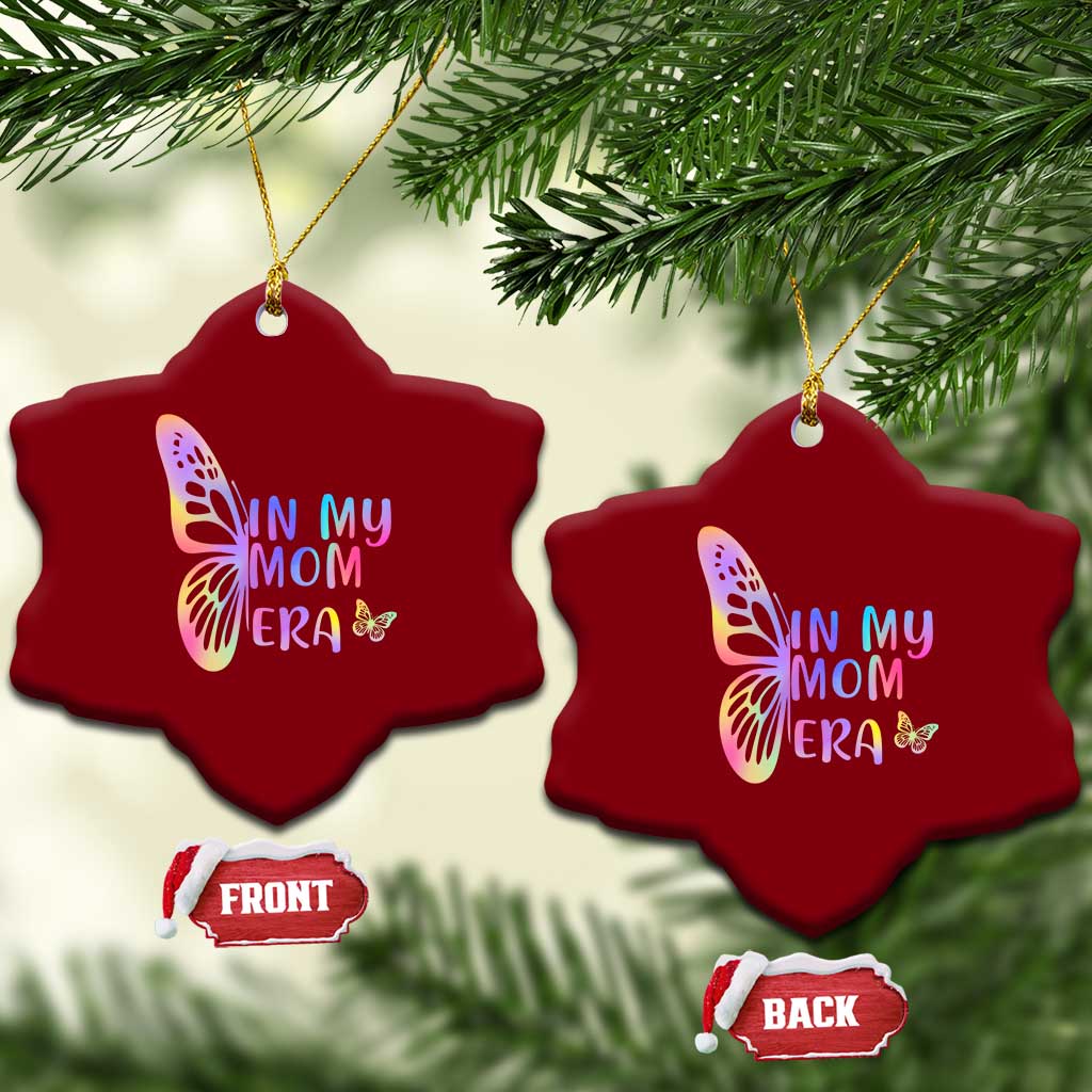 In My Mom Era Ceramic Ornament Colorful Butterfly Mothers Day Gift TS12 Print Your Wear