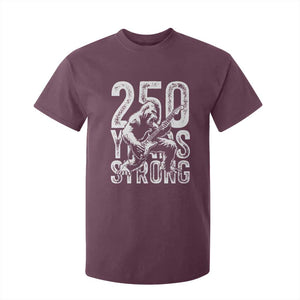 250 Years Strong Bigfoot Guitar T Shirt For Kid USA 250th Anniversary Gift TS12 Maroon Print Your Wear