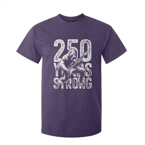 250 Years Strong Bigfoot Guitar T Shirt For Kid USA 250th Anniversary Gift TS12 Purple Print Your Wear