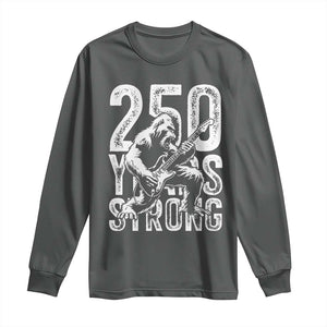 250 Years Strong Bigfoot Guitar Long Sleeve Shirt USA 250th Anniversary Gift