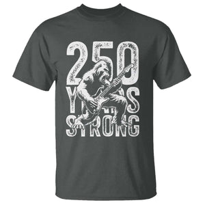 250 Years Strong Bigfoot Guitar T Shirt USA 250th Anniversary Gift