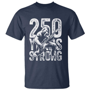 250 Years Strong Bigfoot Guitar T Shirt USA 250th Anniversary Gift