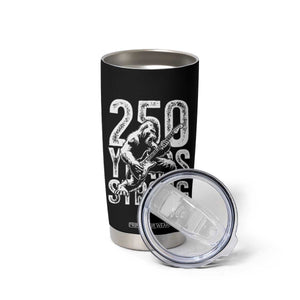 250 Years Strong Bigfoot Guitar Tumbler Cup USA 250th Anniversary Gift TS12 Print Your Wear