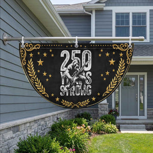 250 Years Strong Bigfoot Guitar Patriotic Fan Flag USA 250th Anniversary Gift