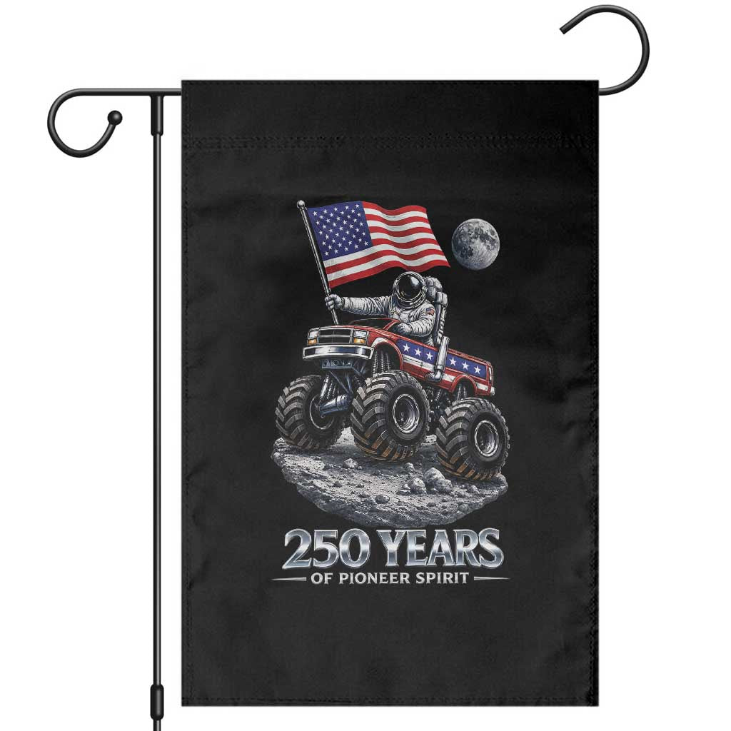 Astronaut 250 Years Of Pioneer Spirit Garden Flag USA 250th Anniversary TS12 Black Print Your Wear