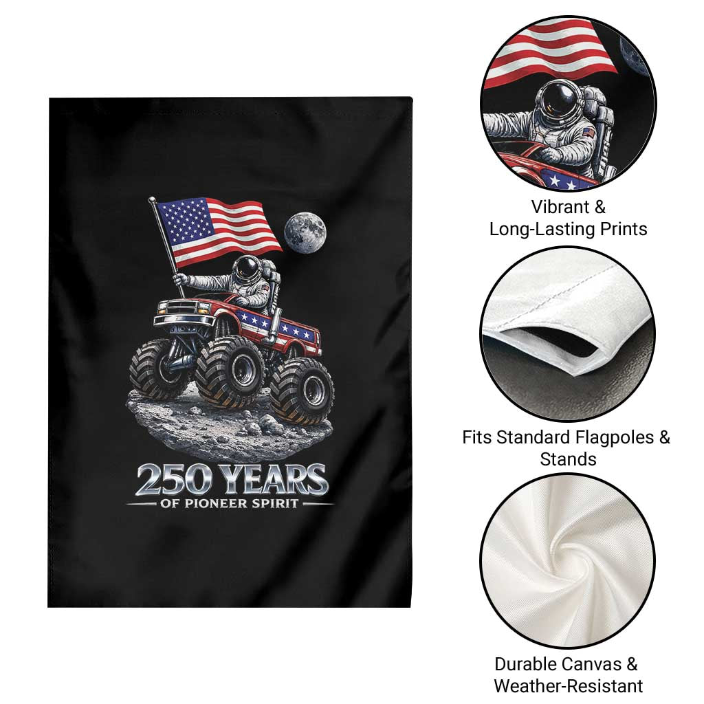 Astronaut 250 Years Of Pioneer Spirit Garden Flag USA 250th Anniversary TS12 Print Your Wear