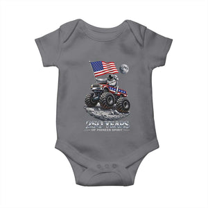 Astronaut 250 Years Of Pioneer Spirit Baby Onesie USA 250th Anniversary TS12 Charcoal Print Your Wear