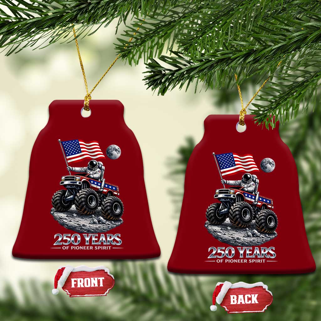 Astronaut 250 Years Of Pioneer Spirit Ceramic Ornament USA 250th Anniversary