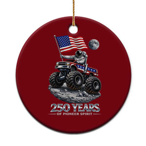 Astronaut 250 Years Of Pioneer Spirit Ceramic Ornament USA 250th Anniversary