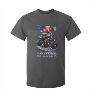Astronaut 250 Years Of Pioneer Spirit T Shirt For Kid USA 250th Anniversary TS12 Dark Heather Print Your Wear
