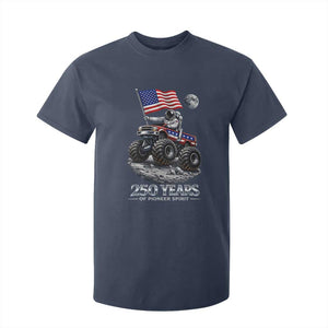 Astronaut 250 Years Of Pioneer Spirit T Shirt For Kid USA 250th Anniversary TS12 Navy Print Your Wear