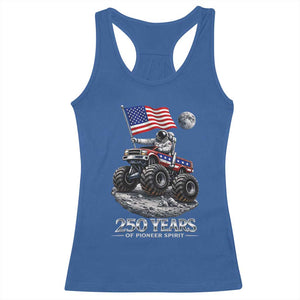 Astronaut 250 Years Of Pioneer Spirit Racerback Tank Top USA 250th Anniversary TS12 Royal Blue Print Your Wear