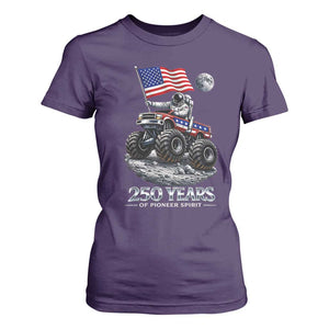 Astronaut 250 Years Of Pioneer Spirit T Shirt For Women USA 250th Anniversary TS12 Purple Print Your Wear