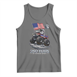 Astronaut 250 Years Of Pioneer Spirit Tank Top USA 250th Anniversary TS12 Black Heather Print Your Wear