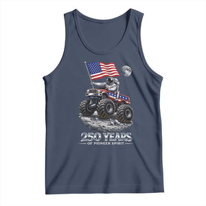 Astronaut 250 Years Of Pioneer Spirit Tank Top USA 250th Anniversary TS12 Navy Print Your Wear
