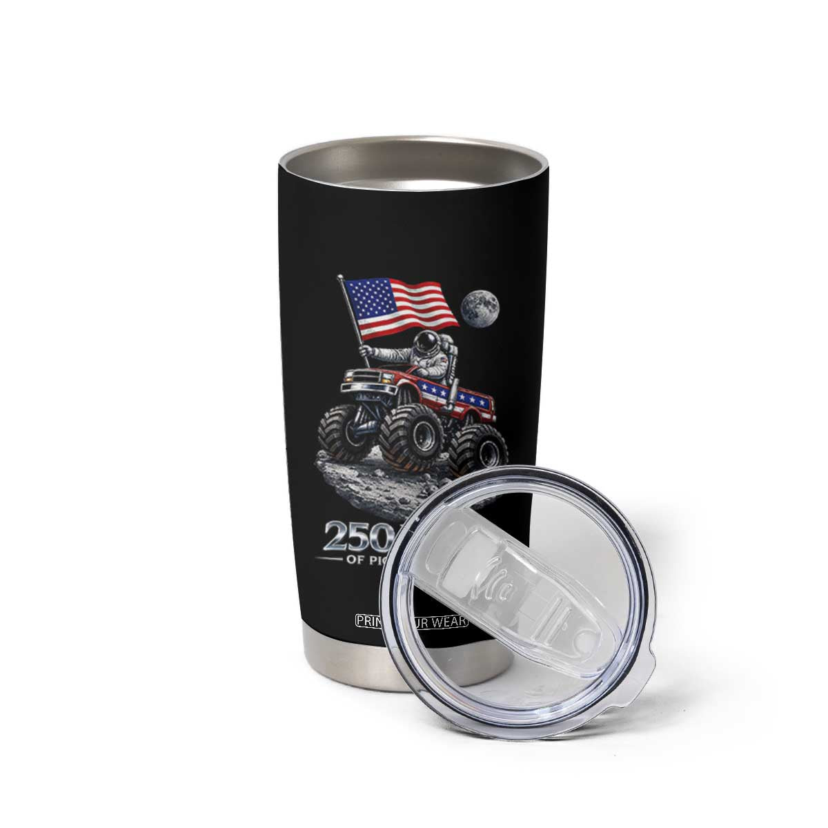 Astronaut 250 Years Of Pioneer Spirit Tumbler Cup USA 250th Anniversary TS12 Print Your Wear