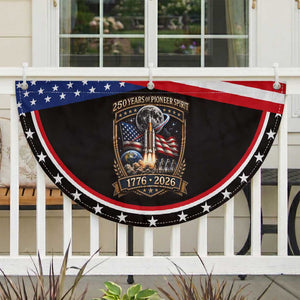 Astronaut 250 Years Of Pioneer Spirit Patriotic Fan Flag Astronaut Graphic Gift