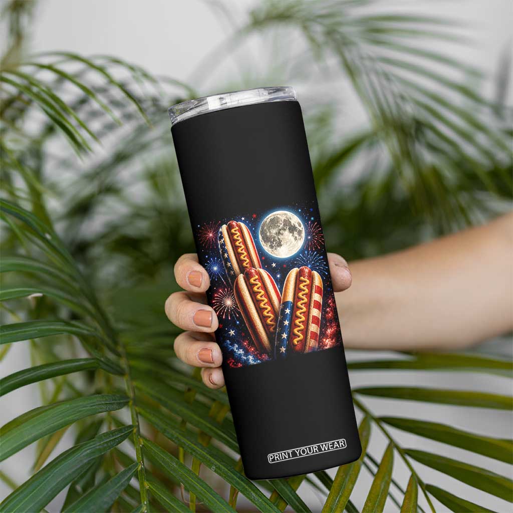 4th Of July Hotdog Fireworks Skinny Tumbler American Food Lovers TS12 Print Your Wear