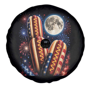 4th Of July Hotdog Fireworks Spare Tire Cover American Food Lovers TS12 Print Your Wear