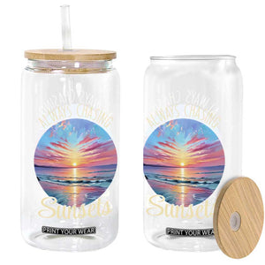 Always Chasing Sunsets Glass Can Summer Vacation Travel Gift TS12 Print Your Wear