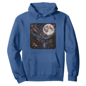 American Flag Dragonfly Patriotic 4th Of July Hoodie TS12 Royal Blue Print Your Wear