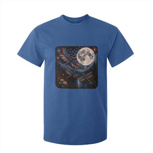American Flag Dragonfly Patriotic 4th Of July T Shirt For Kid TS12 Royal Blue Print Your Wear