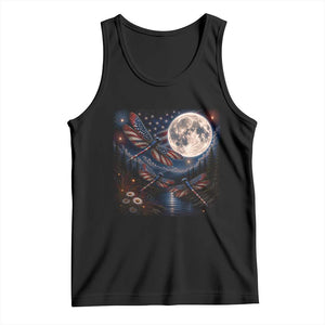 American Flag Dragonfly Patriotic 4th Of July Tank Top TS12 Black Print Your Wear