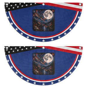 Red White And Blue Dragonfly Patriotic Fan Flag 4th Of July Nature Lover Gift