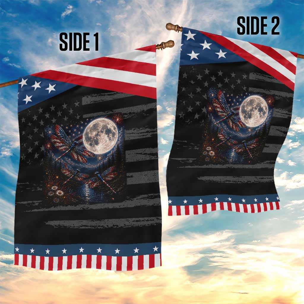 Red White And Blue Dragonfly Patriotic Garden Flag 4th Of July Nature Lover Gift TS12 Print Your Wear