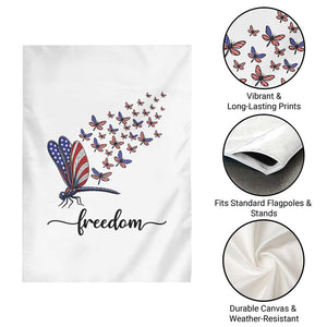 Freedom Dragonfly American Flag 4th Of July Garden Flag Patriotic Nature Lover Graphic TS12 Print Your Wear