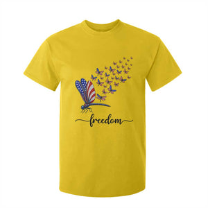 Freedom Dragonfly American Flag 4th Of July T Shirt For Kid Patriotic Nature Lover Graphic TS12 Daisy Print Your Wear