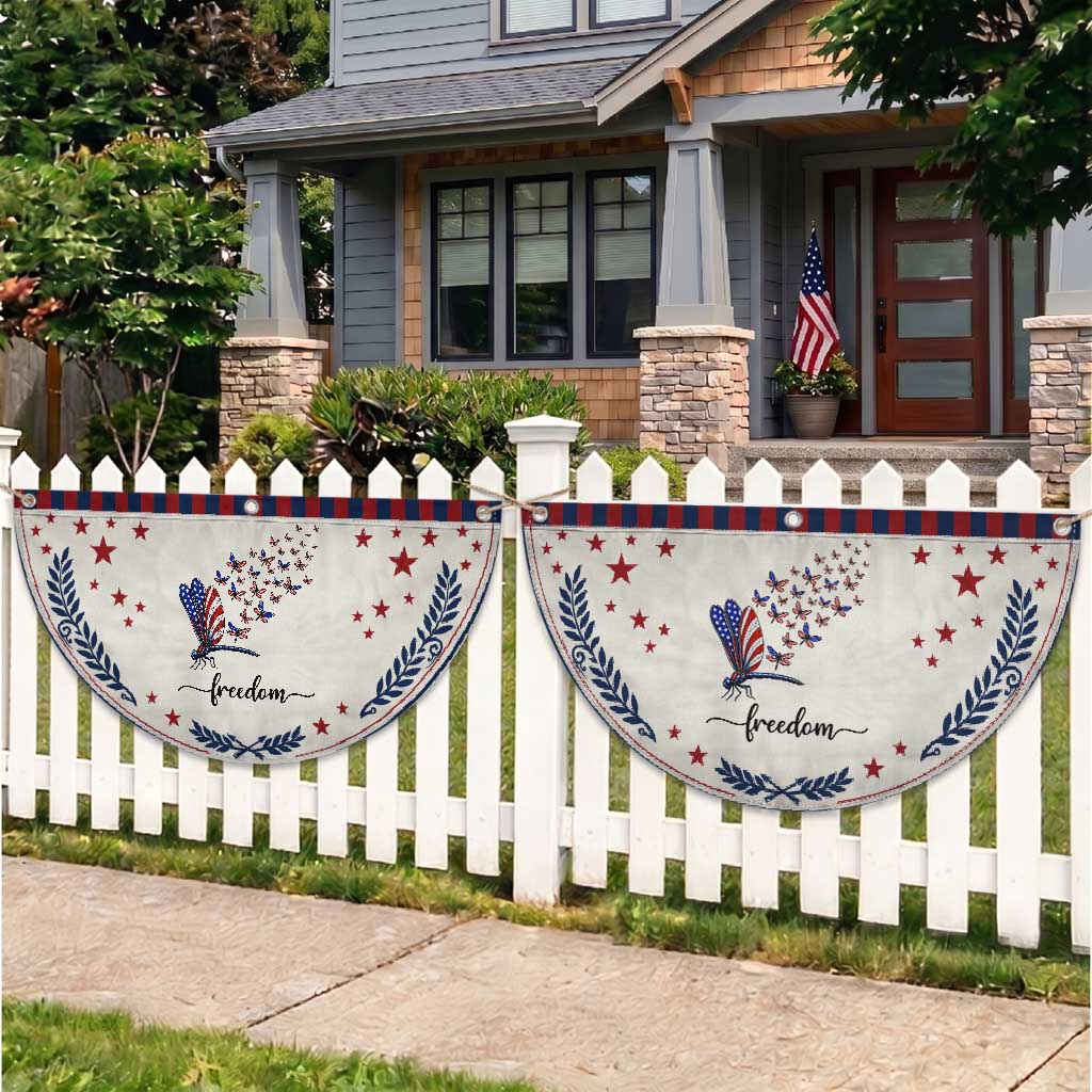 Freedom Dragonfly American Flag 4th Of July Patriotic Fan Flag Nature Lover Graphic