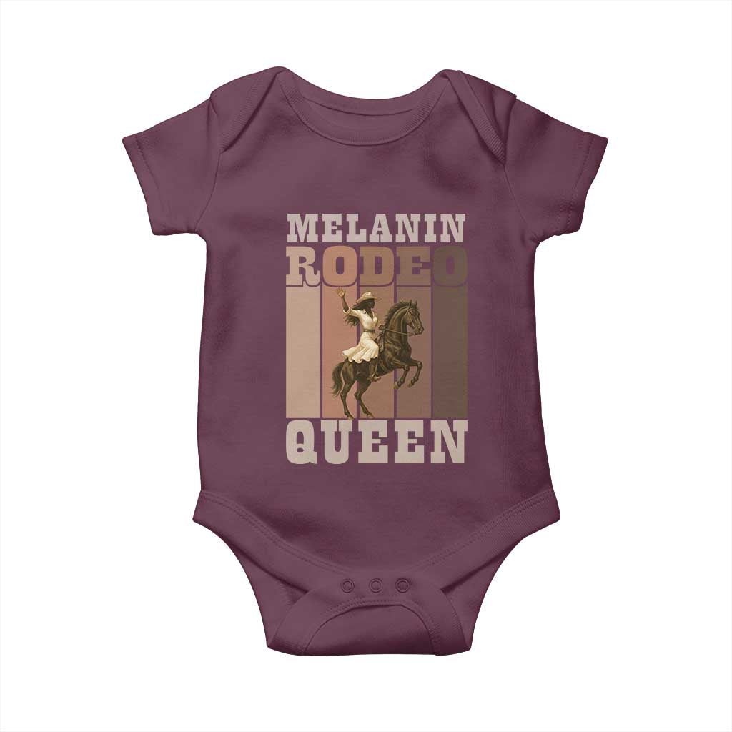 African American Cowgirl Baby Onesie Melanin Rodeo Queen Western Country TS12 Maroon Print Your Wear