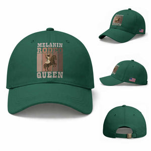 African American Cowgirl Baseball Cap Melanin Rodeo Queen Western Country TS12 Baseball Cap Universal Fit Irish Green Print Your Wear
